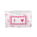 Cross = Love Quilted Makeup Bag