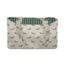 Dachshund Dots Game Day Green/Gold Quilted Tote