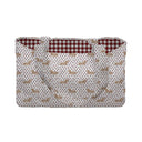 Dachshund Dots Game Day Maroon Quilted Tote