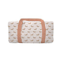 Dachshund Dots Game Day Orange Quilted Weekender Duffle Bag