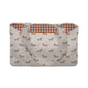 Dachshund Dots Game Day Orange Quilted Tote