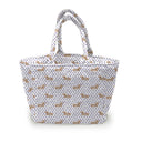 Dachshund Dots Game Day Purple Quilted Handbag