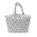 Dachshund Dots Game Day Royal Blue Quilted Handbag