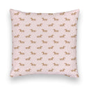 Dachshund Dots Pink Quilt