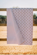Dachshund Dots Pink Quilt