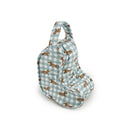 Dachshund Gingham Blue Quilted Boot Bag