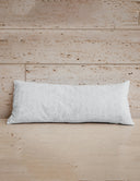 Dachshund Gingham Blue Quilted Oblong 14"x33" Pillow