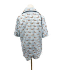 Dachshund Gingham Blue Shorty Pajama Set