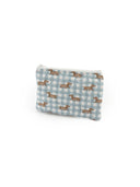 Dachshund Gingham Blue Makeup Bag