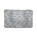 Dachshund Gingham Blue Quilted Tote