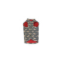 Dachshund Gingham Game Day Black/Red Pet Vest