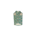 Dachshund Gingham Game Day Green/Gold Pet Vest
