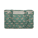 Dachshund Gingham Game Day Green/Gold Quilted Tote
