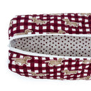 Dachshund Gingham Game Day Maroon Hot Tools Bag