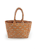 Dachshund Gingham Game Day Orange Quilted Handbag
