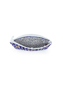 Dachshund Gingham Game Day Purple Makeup Bag