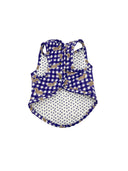 Dachshund Gingham Game Day Purple Pet Vest