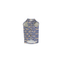 Dachshund Gingham Game Day Royal Blue Pet Vest