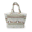 Dachshund Rodeo Linen Quilted Handbag