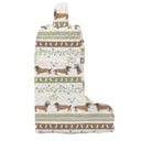 Dachshund Rodeo Linen Quilted Boot Bag