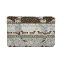 Dachshund Rodeo Linen Quilted Tote