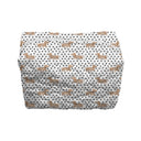 Dachshund Dots Game Day Black/Red Makeup Bag