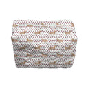 Dachshund Dots Game Day Maroon Makeup Bag