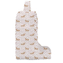 Dachshund Dots Game Day Maroon Quilted Boot Bag