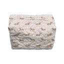 Dachshund Dots Game Day Orange Makeup Bag