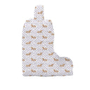 Dachshund Dots Game Day Purple Quilted Boot Bag