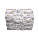 Dachshund Dots Game Day Purple Makeup Bag