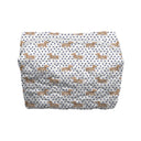 Dachshund Dots Game Day Royal Blue Makeup Bag