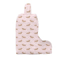 Dachshund Dots Pink Quilted Boot Bag
