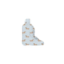 Dachshund Gingham Blue Quilted Boot Bag