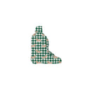 Dachshund Gingham Game Day Green/Gold Quilted Boot Bag