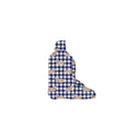 Dachshund Gingham Game Day Royal Blue Quilted Boot Bag