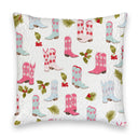 Daisy Boots Holly Pastel Quilted 20" Pillow