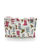 Daisy Boots Holly Pastel Quilted Tote