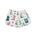 Daisy Boots Patchwork Jewels Quilted Scallop Shorts *Web Exclusive*