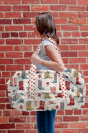 Daisy Boots Linen Weekender Duffle Bag