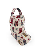 Daisy Boots Linen Quilted Boot Bag