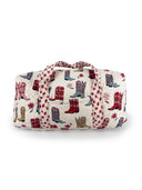 Daisy Boots Linen Weekender Duffle Bag
