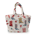 Daisy Boots Linen Quilted Handbag