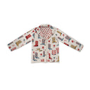 Daisy Boots Linen Quilted Snap Jacket