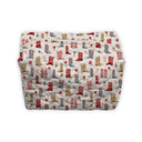 Daisy Boots Linen Makeup Bag