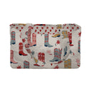 Daisy Boots Linen Quilted Tote