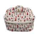 Daisy Boots Linen Quilted Travel Case