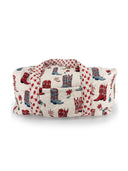 Daisy Boots Linen Weekender Duffle Bag