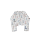 Daisy Boots Pastel Cropped Quilted Jacket