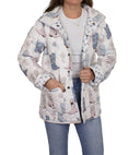 Daisy Boots Pastel Quilted Snap Jacket